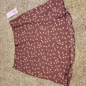 NWT Wild fable floral mini skirt